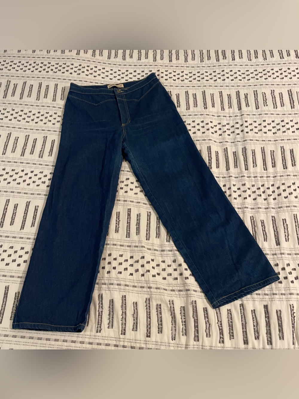 LYKKE WULLF High-Waisted OG "Cowgirl" Wide Leg Jeans - Size 8